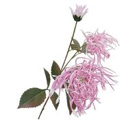 Fleur artificielle, Fleurs artificielles, 27 ''Artificielles 3 Têtes de Chrysanthème Doré Fausses 2 PCS Boho Soie Faux Bouquets for la Maison Jardin Fête Décoration Mariage(Purple)