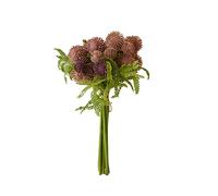 Fleur Artificielle Fleurs de chrysanthème artificielles, Petite Fleur en Boule, Bouquet pour Bureau, Maison, fête, Mariage, décoration de mariée, Fausses Plantes