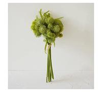 Fleur Artificielle Fleurs de chrysanthème artificielles, Petite Fleur en Boule, Bouquet pour Bureau, Maison, fête, Mariage, décoration de mariée, Fausses Plantes