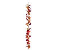 Atmosphera Créateur d'intérieur - Guirlande de Feuilles Artificielles "James" 180cm Orange Orange