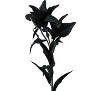 Fleur artificielle Lys Noir 84cm Fleur en soie Deko