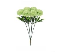 Fleur artificielle, marguerite boule de 12 x 26 cm, fleur réaliste en plastique, résistante à la décoloration, décoration pour mariage, fête à la maison (vert)