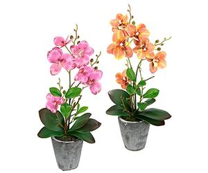 Fleur artificielle papillon orchidée avec feuilles et racines aériennes dans un pot en céramique fleur artificielle orchidée phalaenopsis avec pot plante artificielle décoration mariage fleur en soie