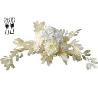 Fleur Artificielle Swag 60 x 25cm Tissu de Soie Panneau de Bienvenue Mariage Décoration Florale