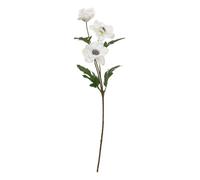 Fleur Artificielle Tige Anémone 3 têtes Blanches H 69 cm - Atmosphera