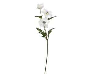 Fleur Artificielle Tige Anémone 3 têtes Blanches H 69 cm - Atmosphera