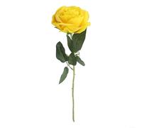 Fleur artificielle unique esthétiquement agréable, idéale pour décorer des espaces tels que les salons ou pour une utilisation dans des arrangements floraux lors d'événements (jaune foncé)