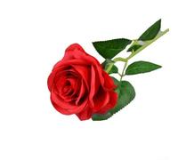 Fleur artificielle unique esthétiquement agréable, idéale pour décorer des espaces tels que les salons ou pour une utilisation dans des arrangements floraux lors d'événements (rouge)