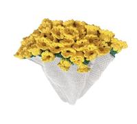 Fleur Au Crochet - Bouquet De Fleurs Fait À La Main | Décor De Fleurs Au Design À La Mode, Accent De Sol Doux, Accent De Maison Textile Pour Les Vacances À La Maison En Plein Air, Pratique À Nettoyer,