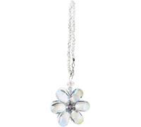 Fleur Bleu Attrape-Soleil Ornement Suspendu En Cristal De Pendentif De Rétrov Ur De Voiture Accessoires Décoration De Charme Intérieur Automobile 15cm/5.9 Pouces De Longueur[Auto5130569]