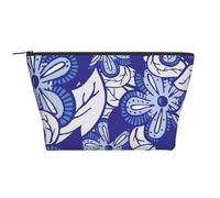 Fleur Bleue, Trousse de Toilette Trousse de Maquillage Sac à cosmétiques Trousse de Toilette de Voyage Portable