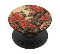 Fleur bohème Sakura Fleuriste Summer Vintage Cherry Blossom PopSockets PopGrip Adhésif