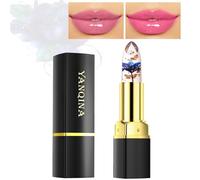 Fleur Changeant De Rouge à LèVres,Hydratant Baume à LèVres, Rouge a Levre et Baume a Levre 2 in 1,Soin Pour Les Lèvres, Hydrate les Lèvres Sèches (1# Rose Bleue 1 Pièces)