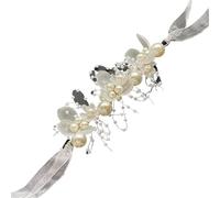 Fleur Cheveux Mariage Enfant Bandeau de mariée for filles, imitation perles en cristal, coiffure, couronne fleurs, guirlande, cerceau, bandeaux mariage, bijoux cheveux(Bracelet 5)