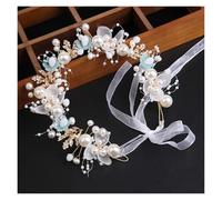 Fleur Cheveux Mariage Enfant Bandeau en perles for la journée des enfants, accessoires doux for filles, ruban, cadeau floral(Color 02)