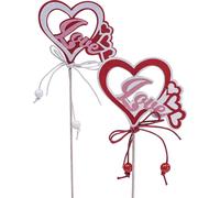 Fleur Connecteur Décoratif Love Valentin Day Coeur Connecteur Plante Mariage 25,5cm 16 Pcs