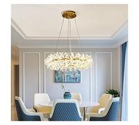 , Fleur Cristal suspentes Lampe Compatible avec Le Salon décorat 60 80 100cms Lampe Suspendue, d80cm x h18cm Lampe Blanche d40cm * h18cm / Chaud