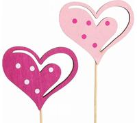 Fleur Cœur Rose Fête des Mères Mariage Saint-Valentin Décorations 7cm 12pc