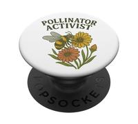 Fleur d'abeille activiste pour pollinisateur Sauvez Le Jardin des Abeilles PopSockets PopGrip Adhésif
