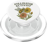 Fleur d'abeille activiste pour pollinisateur Sauvez Le Jardin des Abeilles PopSockets PopGrip pour MagSafe