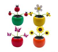 Fleur d'abeille dansante créative à énergie solaire adorable pour n'importe quel espace (abeilles)