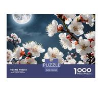 Fleur d'abricot 1000 Piece Jigsaw Puzzle for Adults Family Challenge Toys Stress Relief Puzzle Cultivate The Spirit of Teamwork for The Whole for Women, Gifts for Men 70x50cm/1000p