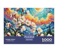 Fleur d'abricot 1000 Pieces Jigsaw Puzzles for Adults Challenging Game Stress Relieving Entertainment Cultivate The Spirit of Teamwork for The Whole for Women, Gifts for Men 70x50c
