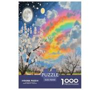 Fleur d'abricot Puzzle 1000 Pièces Cadeau Unique Jeu Éduchatif Challenge Toy À De Qualité Supérieure Peinture Art pour Adultes Et Enfants À Partir De 12 Ans 70x50cm/1000pcs