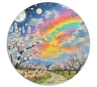 Fleur d'abricot Puzzle 1000 Pièces Cadeau Unique Jeu Éduchatif Challenge Toy À De Qualité Supérieure Peinture Art pour Adultes Et Enfants 1000pcs (67.5x67.5cm)