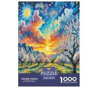 Fleur d'abricot Puzzle 1000 Pièces Educa Jouet en Bois Cadeau Unique De l'art De La Décoration Jeu Éducatif Challenge Toy pour Adultes Et Enfants À Partir De 12 Ans 70x50cm/1000pcs