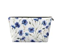 Fleur de Bleuet, Trousse de Maquillage Trousse à cosmétiques Trousse de Toilette de Voyage Portable Pochette de Toilette