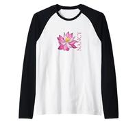 Fleur de café personnalisée Nancy Prénom Femme Maman Manche Raglan