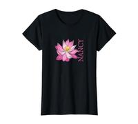 Fleur de café personnalisée Nancy Prénom Femme Maman T-Shirt Graphique avec Valeur