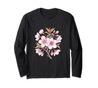 Fleur de Cerisier du Japon Rose Sakura Manche Longue