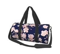 Fleur De Cerisier Floral Sakura Bleu Marine, Sac de Voyage de Grande capacité, Sac à Main Rond, Sac de Voyage de Sport, fourre-Tout, Sac de Fitness