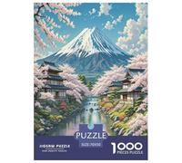 Fleur de Cerisier Puzzle 1000 Pieces Cadeau Unique Jeu Éducatif Défi Jouet À De Qualité Supérieure Peinture Art pour Adultes Et Enfants À Partir De 14 Ans 70x50cm/1000pcs