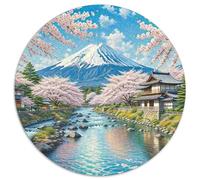 Fleur de Cerisier Puzzles 1000 Pieces Cadeau Unique Jeu Éduchatif Challenge Toy À De Qualité Supérieure Peinture Art pour Adultes Et Enfants 1000pcs (67.5x67.5cm)
