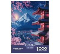 Fleur de Cerisier Puzzles 1000 Pieces Cadeau Unique Jeu Éduchatif Défi Jouet À De Qualité Supérieure Peinture Art pour Adultes Et Enfants 38x26cm/1000pcs