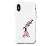 Fleur de Cerisier Vernis à Ongles Botanique Coque pour iPhone X/XS
