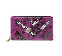 Fleur De Cheval Sauvage Portefeuille Zipper Long Bourse en Cuir Véritable avec Titulaire de la Carte de Crédit pour Téléphone Femmes Fille Hommes