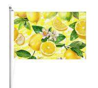 Fleur de citron,Drapeau de jardin, bannière décorative, drapeau double face, 2 x 3 pieds, pour extérieur et intérieur