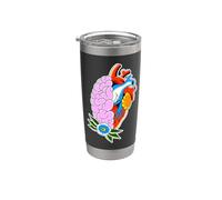 Fleur de connexion Heart Brain Empath Gobelet isotherme en acier inoxydable double paroi