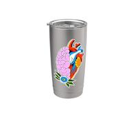 Fleur de connexion Heart Brain Empath Gobelet isotherme en acier inoxydable double paroi