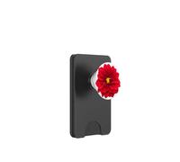 Fleur de Dahlia Rouge en Pleine Floraison PopSockets PopWallet pour MagSafe