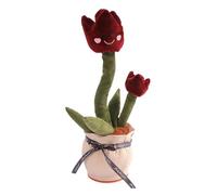 Fleur De Danse | 35 Cm Jouet De Fleur De Danse | Décorations Solaires Du Tableau De Bord De Voiture | Jouet Interactif En Peluche Avec Des Mouvements De Danse Amusants, Améliore Les Compétences Cognit