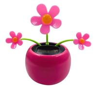 Fleur De Danse Solaire 11cm Jouets Danse À Énergie Solaire, Jouets Dansants Balançoire Voiture Fleur, Ornements Voiture Secouant Tête pour Décor Bureau/Tableau Bord Voitures