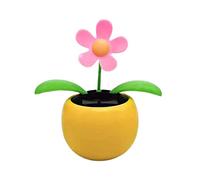 Fleur de Danse Solaire, Fleur Solaire Dansante pour Tableau de Bord de Voiture, Secouant Tête Ornement De Voiture Figurine Gadget Voiture, Animal À Danser Solaire Jouet pour Maison Bureau Décoration