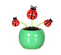 Fleur de Danse Solaire, Fleur Solaire Dansante pour Tableau de Bord de Voiture, Secouant Tête Ornement De Voiture Figurine Gadget Voiture, Animal À Danser Solaire Jouet pour Maison Bureau Décoration