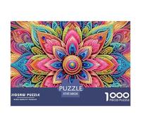 Fleur de Datura Puzzle 1000 Pièces - Puzzle Cozy Soir D’Hiver, Carton Premium, Challenge en Duo, Poster pour Déco, 38x26cm/1000pcs