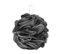 Fleur De Douche Boule de bain grande taille, serviette douche, éponge moussante en maille, gommage corporel, brosse exfoliante for le dos, outils à bulles(Black)